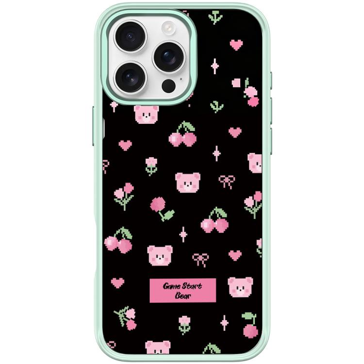 Custodia magnetica per telefono con motivo a ciliegie, For iPhone 16 Pro Max, For iPhone 16 Pro, For iPhone 16 Plus, For iPhone 16