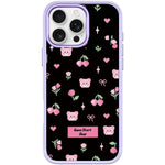 Custodia magnetica per telefono con motivo a ciliegie, For iPhone 16 Pro Max, For iPhone 16 Pro, For iPhone 16 Plus, For iPhone 16