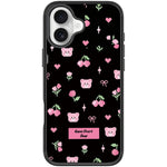 Custodia magnetica per telefono con motivo a ciliegie, For iPhone 16 Pro Max, For iPhone 16 Pro, For iPhone 16 Plus, For iPhone 16
