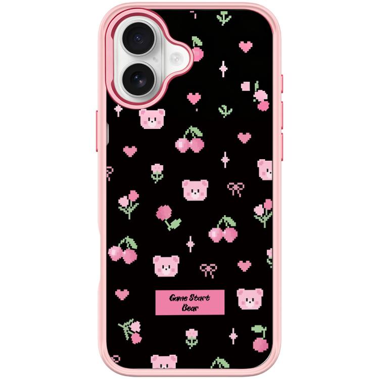 Custodia magnetica per telefono con motivo a ciliegie, For iPhone 16 Pro Max, For iPhone 16 Pro, For iPhone 16 Plus, For iPhone 16