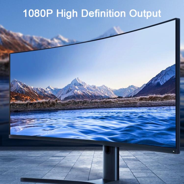 WG146 1080P HDMI to VGA Computer Monitor Adapter Cable, Length: 1.8m