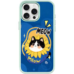 Adorabile custodia magnetica per telefono con motivo di un gattino blu., For iPhone 15 Pro Max, For iPhone 15 Pro