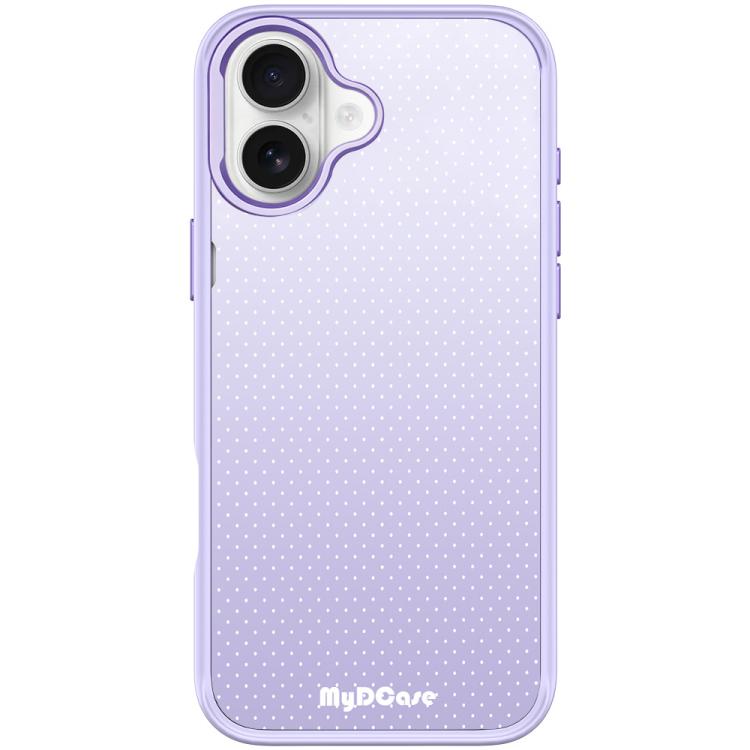 Custodia magnetica per telefono con motivo a pois viola chiaro, For iPhone 16 Pro Max, For iPhone 16 Pro, For iPhone 16 Plus, For iPhone 16