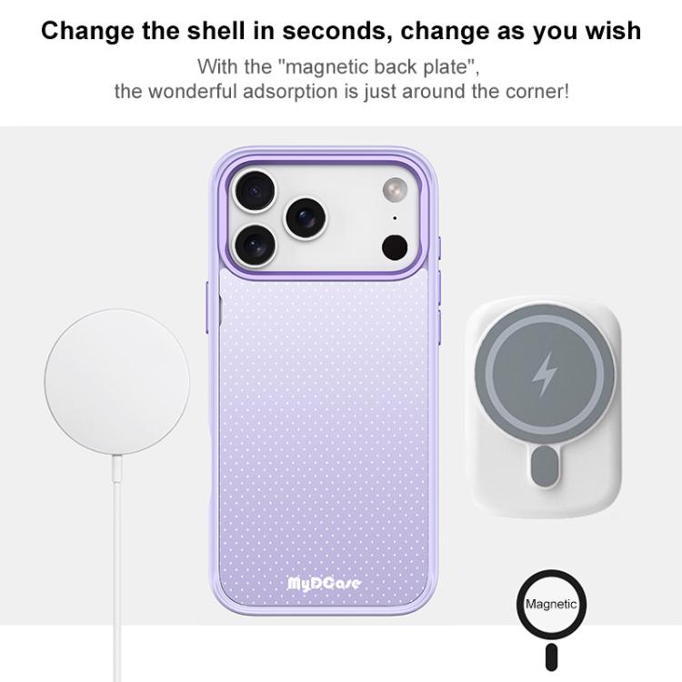 Custodia magnetica per telefono con motivo a pois viola chiaro, For iPhone 15 Pro Max, For iPhone 15 Pro