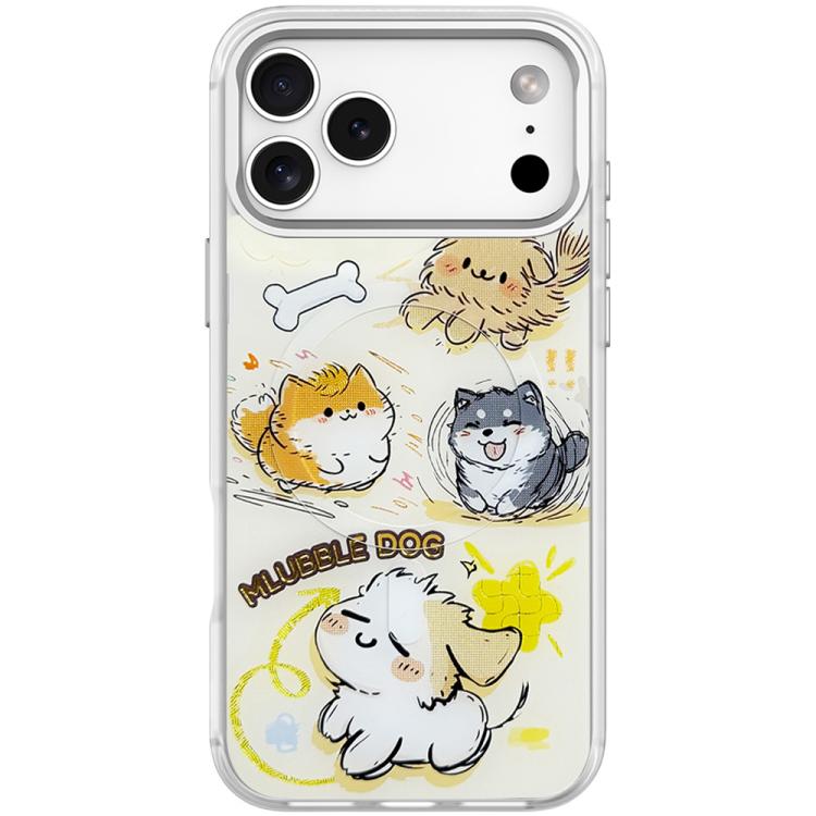 Adorabile custodia magnetica per telefono con motivo a cane vortice, For iPhone 17 Pro Max, For iPhone 17 Pro, For iPhone 17, For iPhone Air