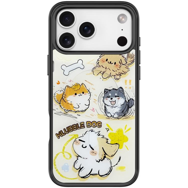 Adorabile custodia magnetica per telefono con motivo a cane vortice, For iPhone 17 Pro Max, For iPhone 17 Pro, For iPhone 17, For iPhone Air