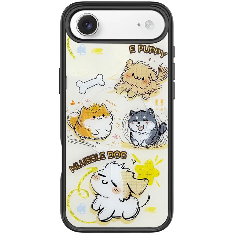 Adorabile custodia magnetica per telefono con motivo a cane vortice, For iPhone 17 Pro Max, For iPhone 17 Pro, For iPhone 17, For iPhone Air