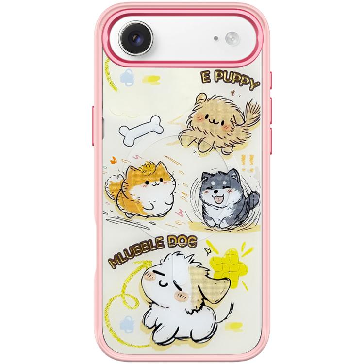 Adorabile custodia magnetica per telefono con motivo a cane vortice, For iPhone 17 Pro Max, For iPhone 17 Pro, For iPhone 17, For iPhone Air