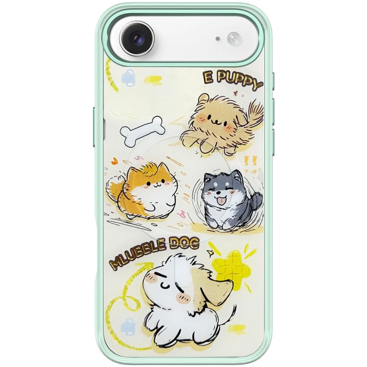 Adorabile custodia magnetica per telefono con motivo a cane vortice, For iPhone 17 Pro Max, For iPhone 17 Pro, For iPhone 17, For iPhone Air