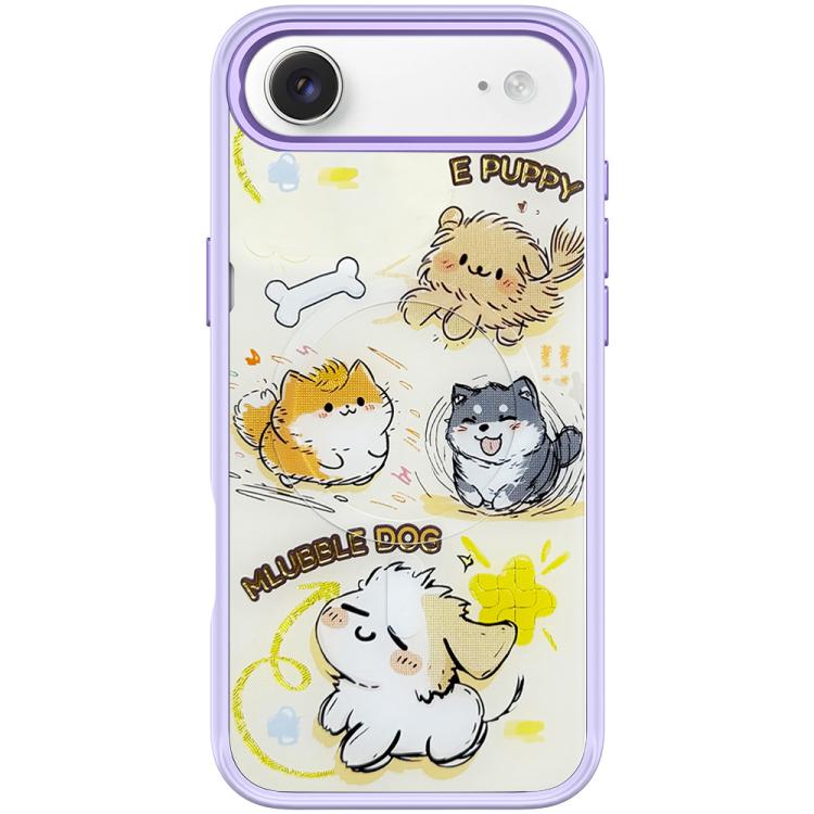 Adorabile custodia magnetica per telefono con motivo a cane vortice, For iPhone 17 Pro Max, For iPhone 17 Pro, For iPhone 17, For iPhone Air