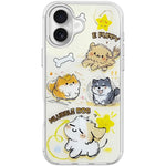 Adorabile custodia magnetica per telefono con motivo a cane vortice, For iPhone 16 Pro Max, For iPhone 16 Pro, For iPhone 16 Plus, For iPhone 16