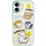 Adorabile custodia magnetica per telefono con motivo a cane vortice, For iPhone 16 Pro Max, For iPhone 16 Pro, For iPhone 16 Plus, For iPhone 16