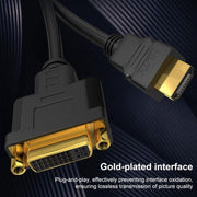 HDMI Male to DVI Female 1080P HD Gold-Plated Interface Video Adapter Cable, 0.3m