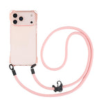 Custodia per telefono in TPU antiurto a quattro angoli con cordino, For iPhone 17 Pro Max, For iPhone 17 Pro, For iPhone 17