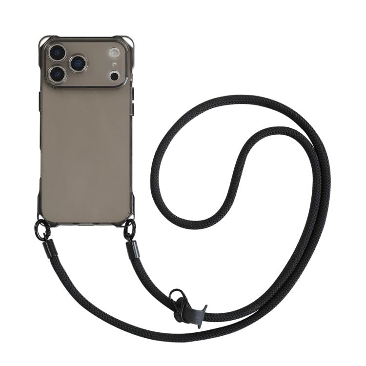 Custodia per telefono in TPU antiurto a quattro angoli con cordino, For iPhone 17 Pro Max, For iPhone 17 Pro, For iPhone 17