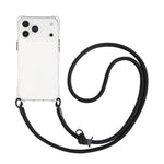 Custodia per telefono in TPU antiurto a quattro angoli con cordino, For iPhone 17 Pro Max, For iPhone 17 Pro, For iPhone 17