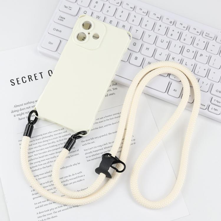 Custodia per telefono in TPU antiurto a quattro angoli con cordino, For iPhone 17 Pro Max, For iPhone 17 Pro, For iPhone 17