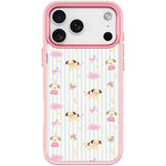Custodia magnetica per telefono con motivo a strisce verticali e cane, For iPhone 17 Pro Max, For iPhone 17 Pro, For iPhone 17, For iPhone Air