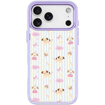 Custodia magnetica per telefono con motivo a strisce verticali e cane, For iPhone 17 Pro Max, For iPhone 17 Pro, For iPhone 17, For iPhone Air