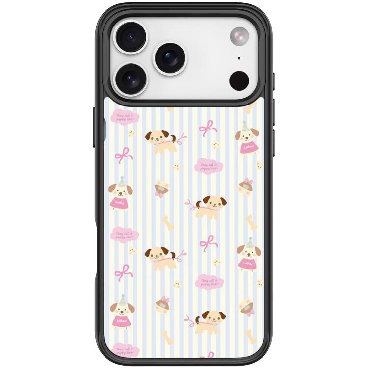 Custodia magnetica per telefono con motivo a strisce verticali e cane, For iPhone 17 Pro Max, For iPhone 17 Pro, For iPhone 17, For iPhone Air