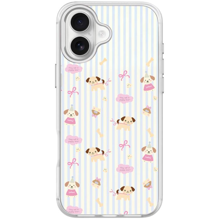 Custodia magnetica per telefono con motivo a strisce verticali e cane, For iPhone 17 Pro Max, For iPhone 17 Pro, For iPhone 17, For iPhone Air