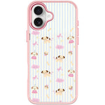 Custodia magnetica per telefono con motivo a strisce verticali e cane, For iPhone 17 Pro Max, For iPhone 17 Pro, For iPhone 17, For iPhone Air