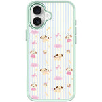 Custodia magnetica per telefono con motivo a strisce verticali e cane, For iPhone 17 Pro Max, For iPhone 17 Pro, For iPhone 17, For iPhone Air