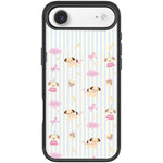 Custodia magnetica per telefono con motivo a strisce verticali e cane, For iPhone 17 Pro Max, For iPhone 17 Pro, For iPhone 17, For iPhone Air
