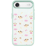 Custodia magnetica per telefono con motivo a strisce verticali e cane, For iPhone 17 Pro Max, For iPhone 17 Pro, For iPhone 17, For iPhone Air