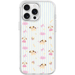 Custodia magnetica per telefono con motivo a strisce verticali e cane, For iPhone 16 Pro Max, For iPhone 16 Pro, For iPhone 15 Pro Max, For iPhone 15 Pro