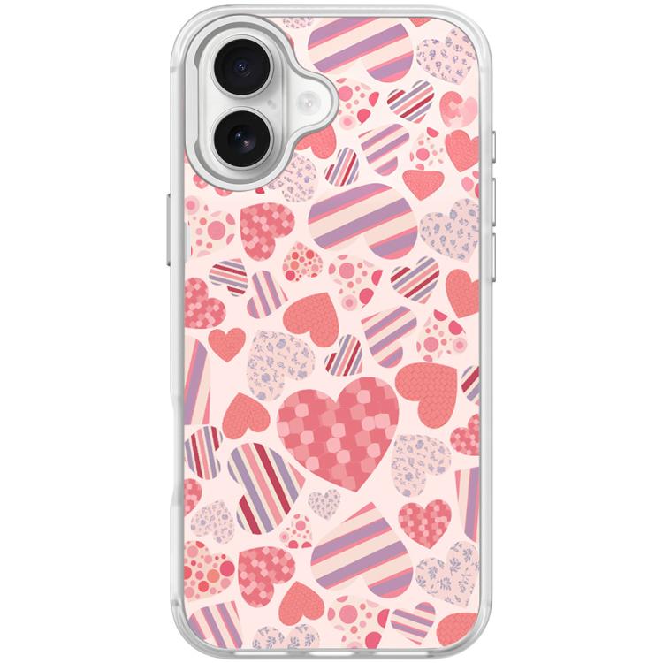 Custodia magnetica per telefono con motivo a cuori, For iPhone 17 Pro Max, For iPhone 17 Pro, For iPhone 17, For iPhone Air
