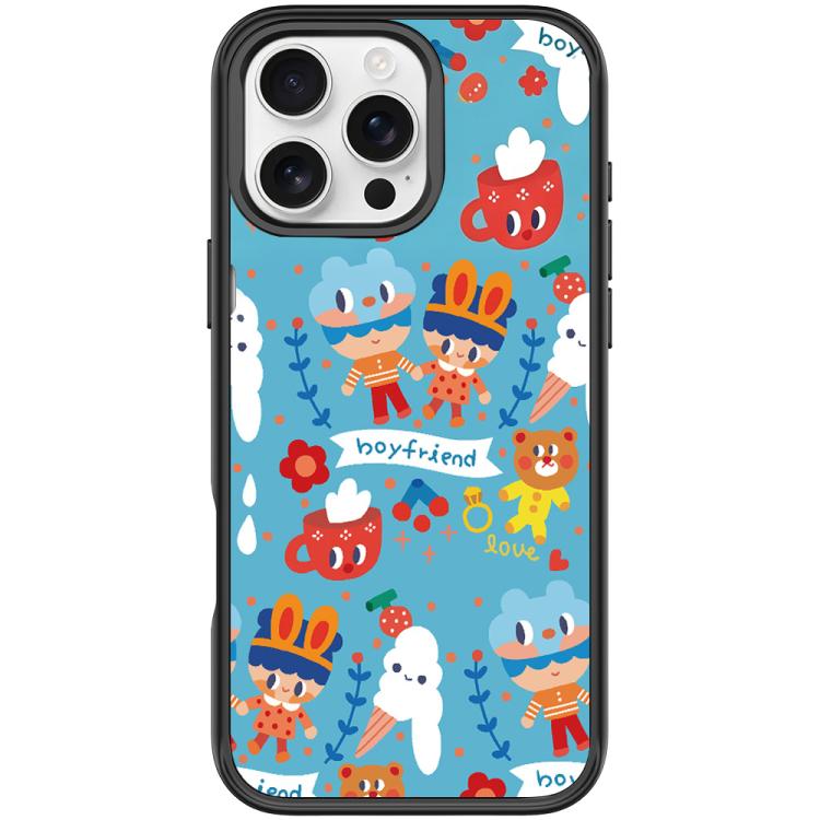 Custodia magnetica per telefono con motivo gelato, For iPhone 16 Pro Max, For iPhone 16 Pro, For iPhone 15 Pro Max, For iPhone 15 Pro
