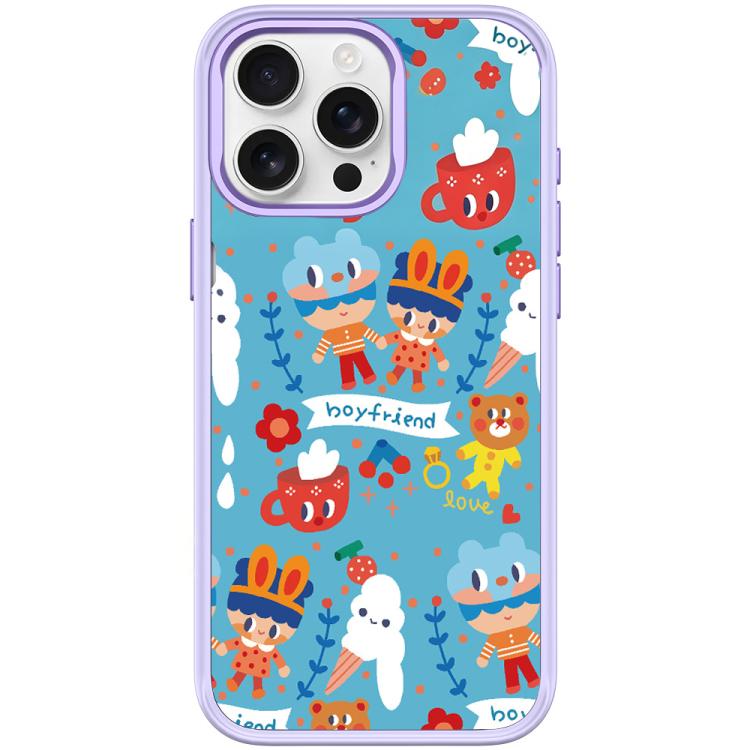 Custodia magnetica per telefono con motivo gelato, For iPhone 16 Pro Max, For iPhone 16 Pro, For iPhone 15 Pro Max, For iPhone 15 Pro