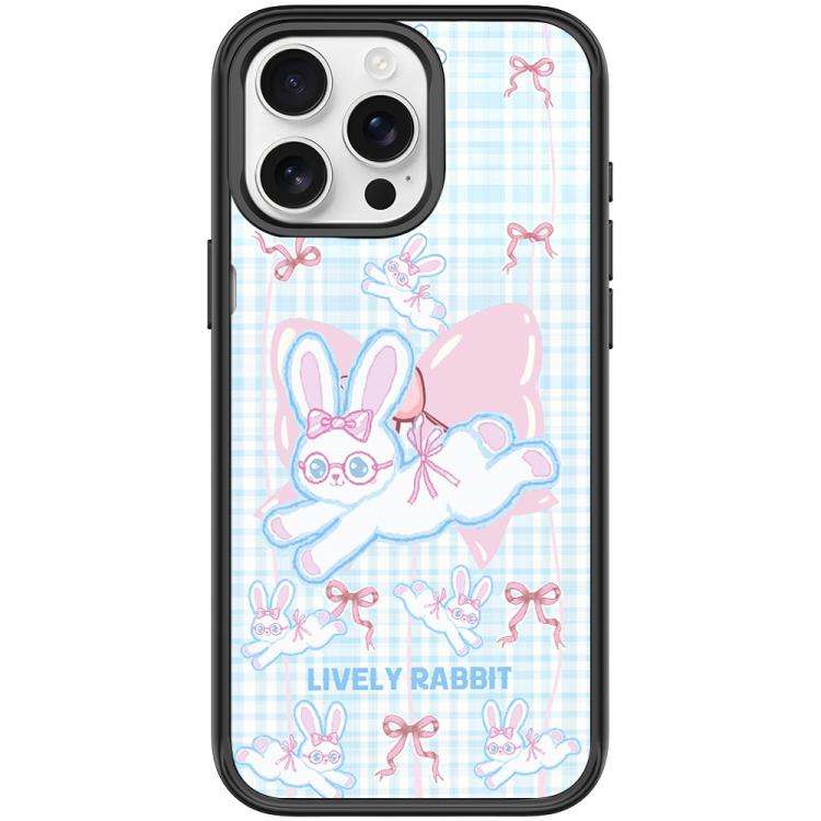 Custodia magnetica per telefono con motivo a coniglio arcobaleno., For iPhone 16 Pro Max, For iPhone 16 Pro, For iPhone 15 Pro Max, For iPhone 15 Pro