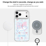 Custodia magnetica per telefono con motivo a coniglio arcobaleno., For iPhone 17 Pro Max, For iPhone 17 Pro, For iPhone 17, For iPhone Air