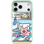 Adorabile custodia magnetica per telefono con motivo a maialino., For iPhone 17 Pro Max, For iPhone 17 Pro, For iPhone 17, For iPhone Air