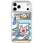 Adorabile custodia magnetica per telefono con motivo a maialino., For iPhone 17 Pro Max, For iPhone 17 Pro, For iPhone 17, For iPhone Air
