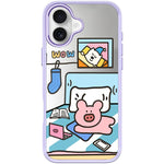 Adorabile custodia magnetica per telefono con motivo a maialino., For iPhone 17 Pro Max, For iPhone 17 Pro, For iPhone 17, For iPhone Air