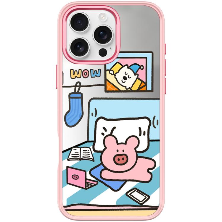Adorabile custodia magnetica per telefono con motivo a maialino., For iPhone 16 Pro Max, For iPhone 16 Pro, For iPhone 15 Pro Max, For iPhone 15 Pro