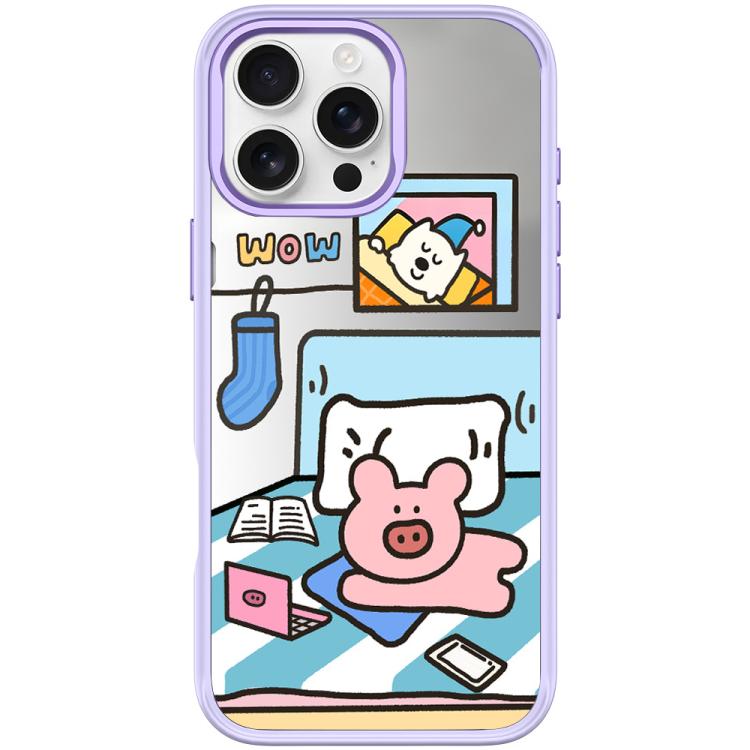 Adorabile custodia magnetica per telefono con motivo a maialino., For iPhone 16 Pro Max, For iPhone 16 Pro, For iPhone 15 Pro Max, For iPhone 15 Pro