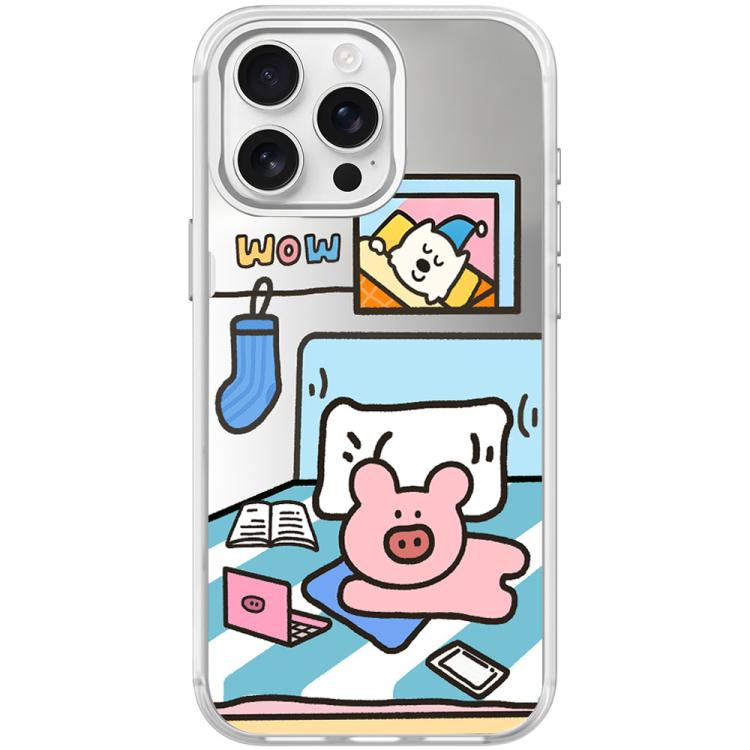 Adorabile custodia magnetica per telefono con motivo a maialino., For iPhone 16 Pro Max, For iPhone 16 Pro, For iPhone 15 Pro Max, For iPhone 15 Pro