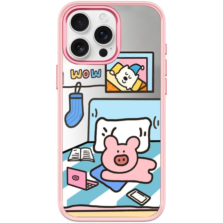 Adorabile custodia magnetica per telefono con motivo a maialino., For iPhone 16 Pro Max, For iPhone 16 Pro, For iPhone 15 Pro Max, For iPhone 15 Pro