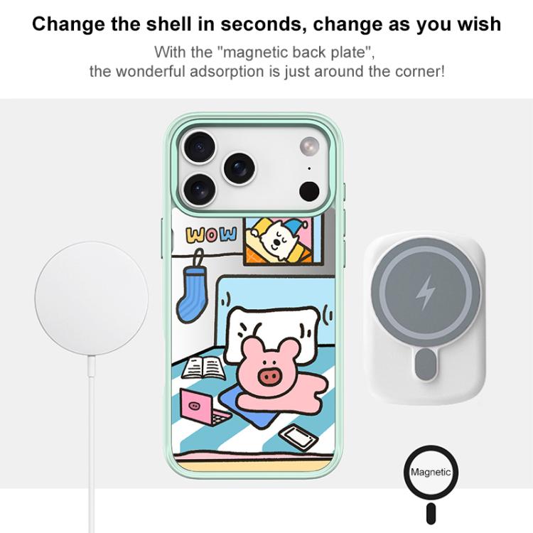 Adorabile custodia magnetica per telefono con motivo a maialino., For iPhone 17 Pro Max, For iPhone 17 Pro, For iPhone 17, For iPhone Air