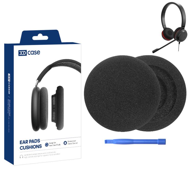 XDcase 1 paio di cuscinetti auricolari in spugna di ricambio per cuffie con strumento di leva, For Jabra Evolve 20/20se/30/30 II/40/65