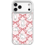 Custodia magnetica per telefono con motivo a farfalla e coniglio bianco., For iPhone 17 Pro Max, For iPhone 17 Pro, For iPhone 17, For iPhone Air