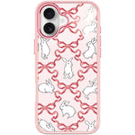 Custodia magnetica per telefono con motivo a farfalla e coniglio bianco., For iPhone 17 Pro Max, For iPhone 17 Pro, For iPhone 17, For iPhone Air