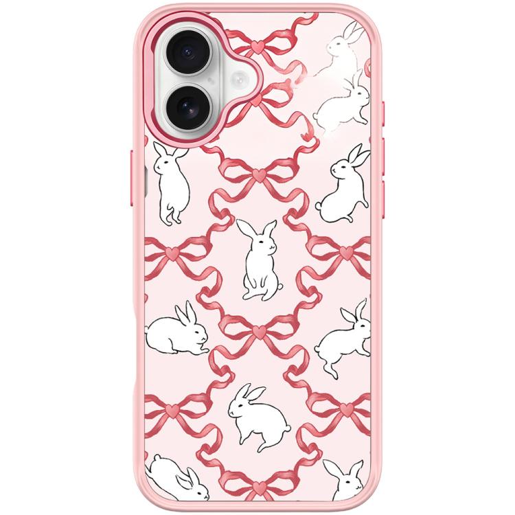 Custodia magnetica per telefono con motivo a farfalla e coniglio bianco., For iPhone 17 Pro Max, For iPhone 17 Pro, For iPhone 17, For iPhone Air