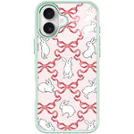 Custodia magnetica per telefono con motivo a farfalla e coniglio bianco., For iPhone 17 Pro Max, For iPhone 17 Pro, For iPhone 17, For iPhone Air