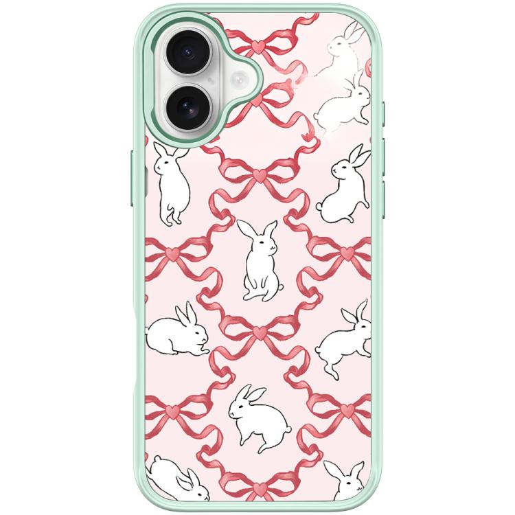 Custodia magnetica per telefono con motivo a farfalla e coniglio bianco., For iPhone 17 Pro Max, For iPhone 17 Pro, For iPhone 17, For iPhone Air