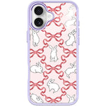 Custodia magnetica per telefono con motivo a farfalla e coniglio bianco., For iPhone 17 Pro Max, For iPhone 17 Pro, For iPhone 17, For iPhone Air